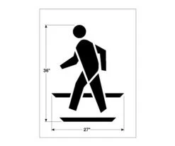 Newstripe 36 Inch Federal Pedestrian Symbol