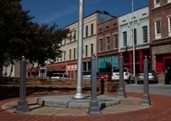 Ultra Site 4 Sq Hampton Bollard 4ft Inground P/C Inch