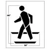 Newstripe 48 Inch Federal Pedestrian Symbol
