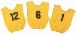 Olympia Adult Numbered Scrimmage Vests - Gold