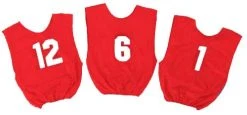 Olympia Adult Numbered Scrimmage Vests - Red