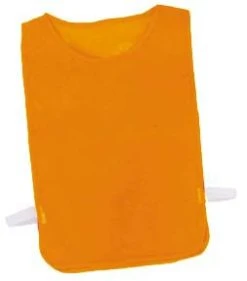 Olympia Adult Nylon Mesh Pinnie - Orange