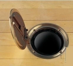 Gared Sports Brass Locking Cover Plate 6-1/4inch Diameter