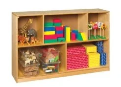 School Specialty Childcraft 5-Compartment Storage Unit, 47-3/4 X 11-5/8 X 30 Inches