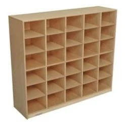 School Specialty Childcraft Cubby Unit, 47-3/4 X 14-1/4 X 36 Inches, 30 Tray Capacity