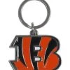 Caseys Distributing, Inc Cincinnati Bengals Chrome Logo Cut Keychain