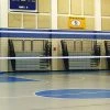 Gared Sports Libero Collegiate Aluminum Multi-Sport One-Court Volleyball System With Royal Blue Pad