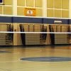 Gared Sports Libero Master Aluminum Telescopic One-Court Volleyball System Less Sleeves And Covers With Royal Blue Pad