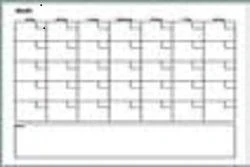 Claridge Products And Equipment, Inc. Monthly Planner - 36 Inch. X 48 Inch.