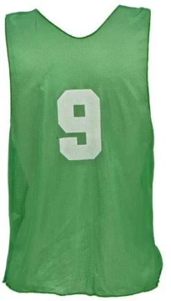 Olympia Numbered Adult Micro Mesh Vests - Green