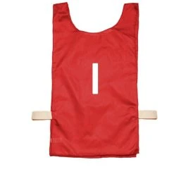 Olympia Nylon Numbered Pinnies - Red (1-12)