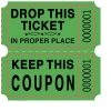 School Specialty Roll Ticket, 2 X 2 Inches, Keep This Coupon, 2000 Tickets