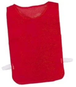 Olympia Youth Nylon Mesh Pinnie - Red